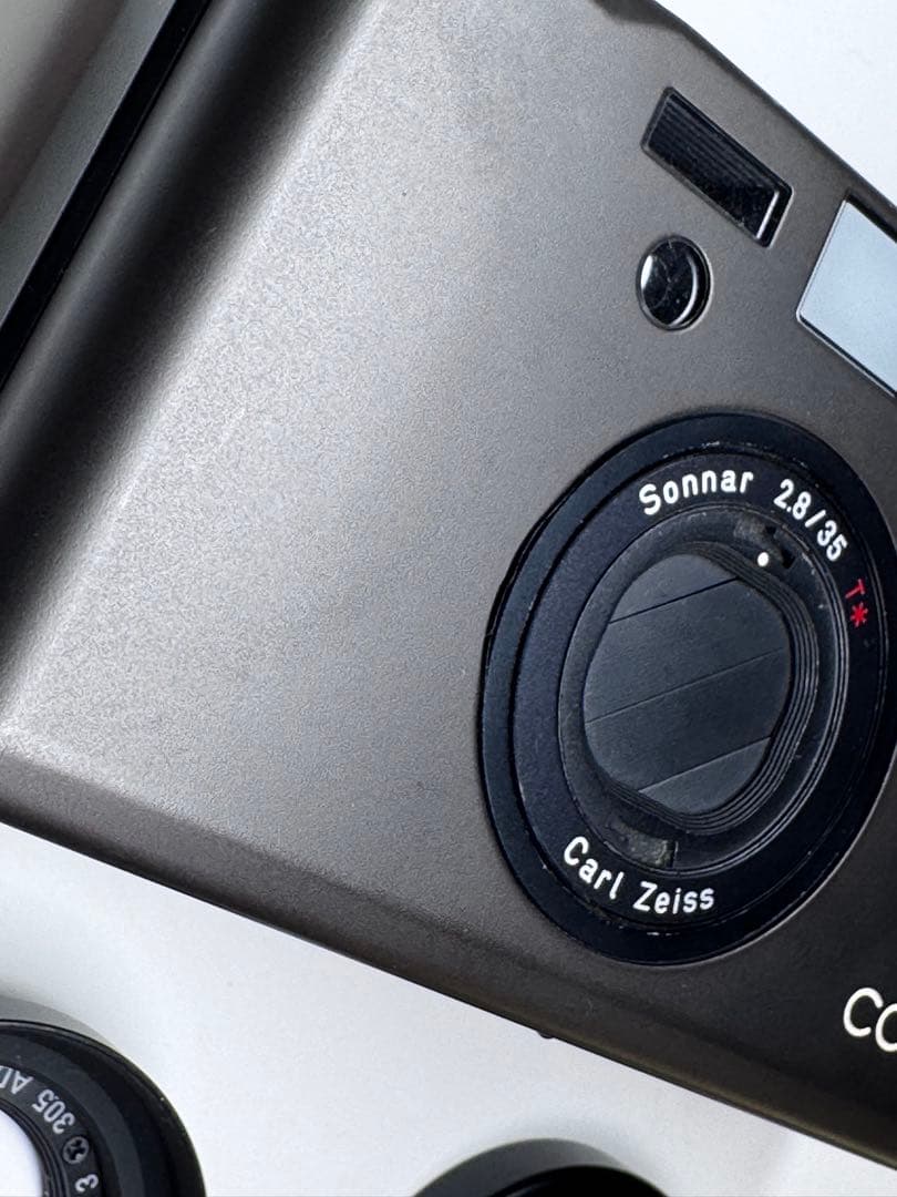 CONTAX T3 ブラック 前期 コンパクトフィルムカメラ フードキャップ付き
