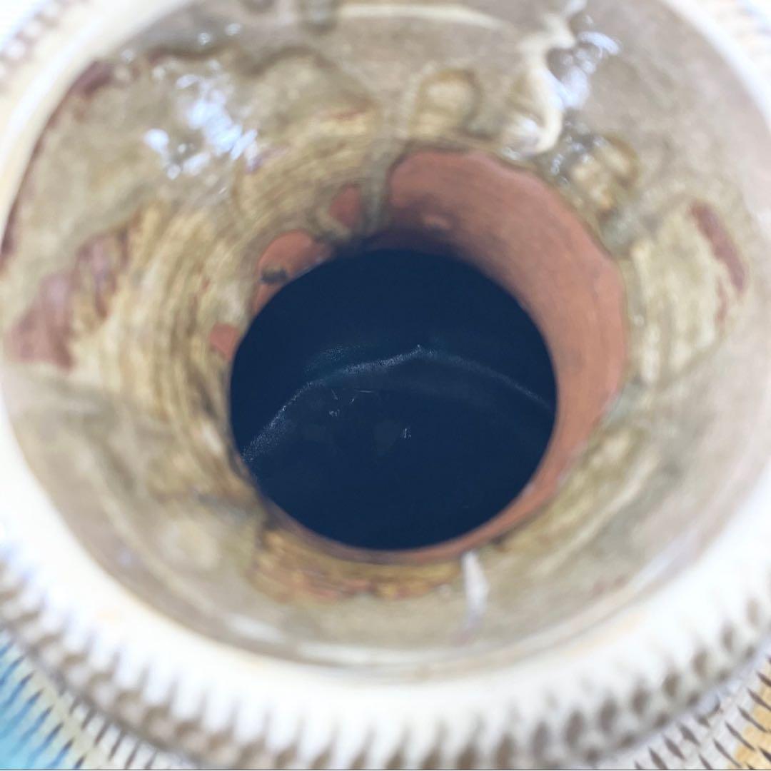 【現品限り】小石原焼 花器 花瓶 飾壺 飾り壺 花入 陶器製の美しい花瓶