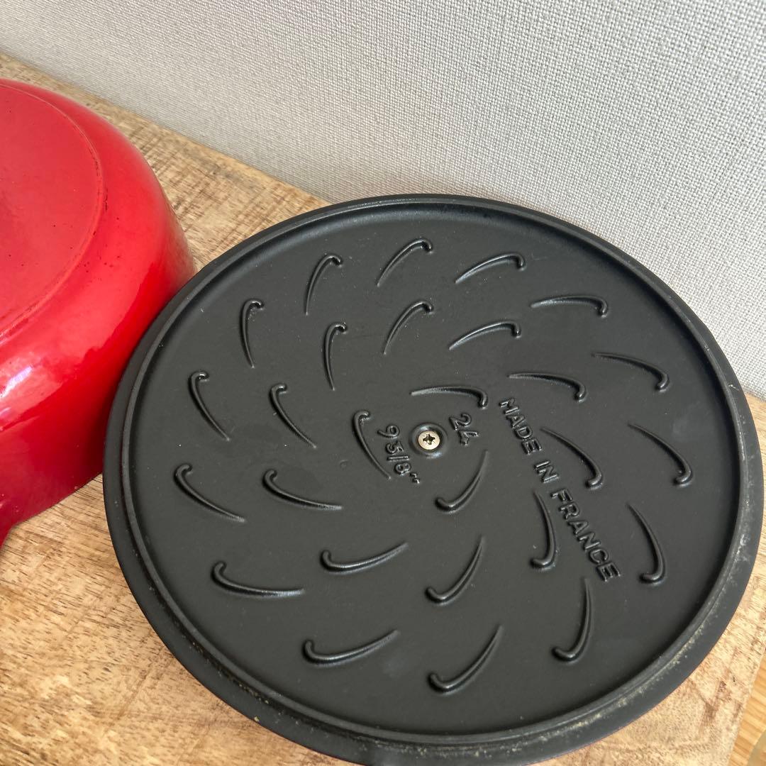 ストウブ STAUB ブレイザーソテーパン 赤 24cm