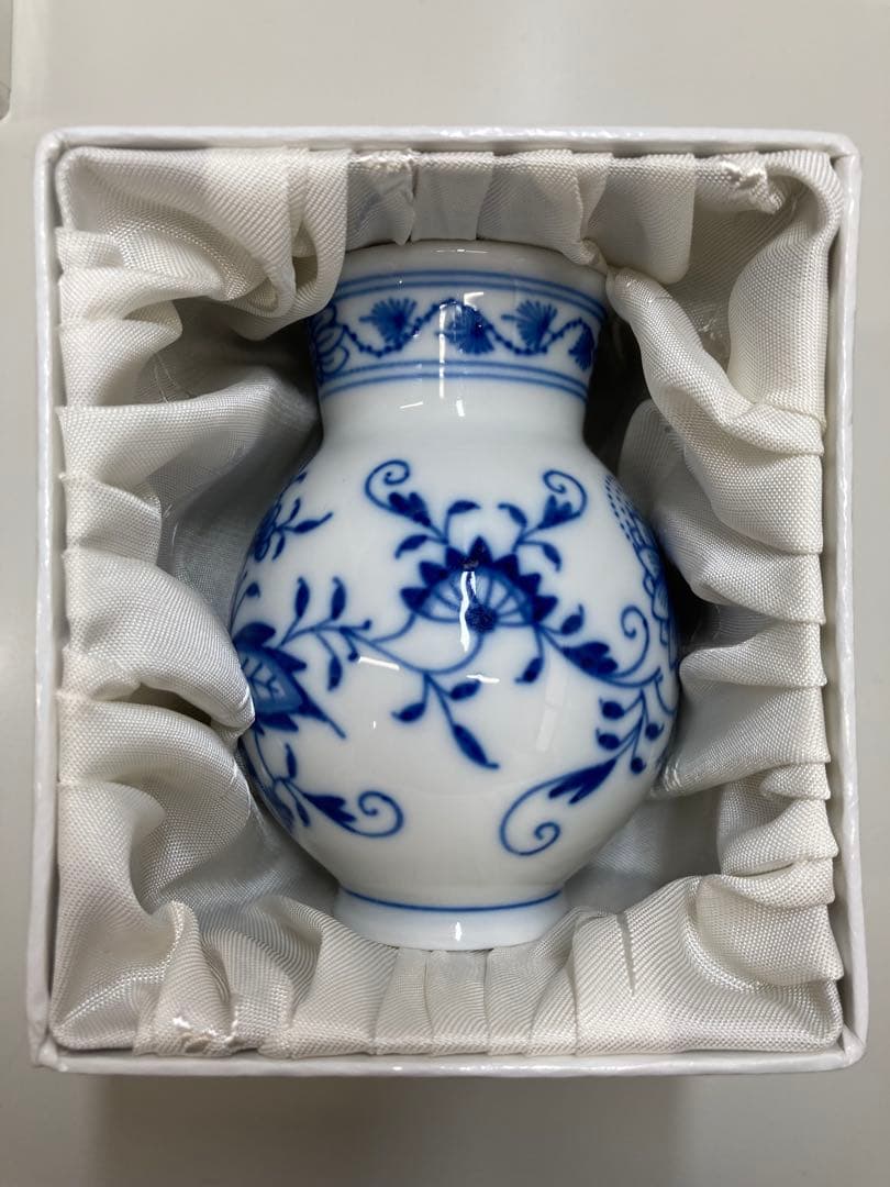 【マイセン】Meissen 花柄 陶磁器 花瓶