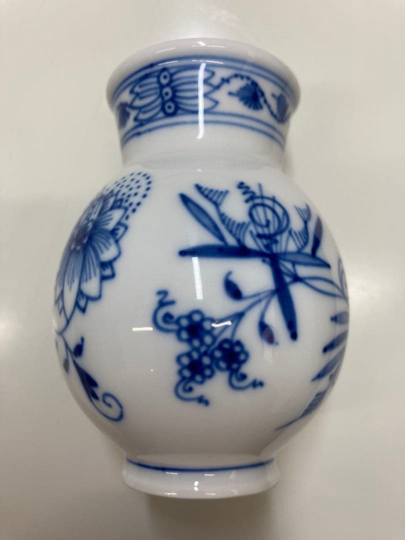 【マイセン】Meissen 花柄 陶磁器 花瓶
