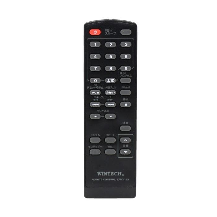 未使用■WINTECH■ CDカセットミニコンポ AM・FM KMC-113