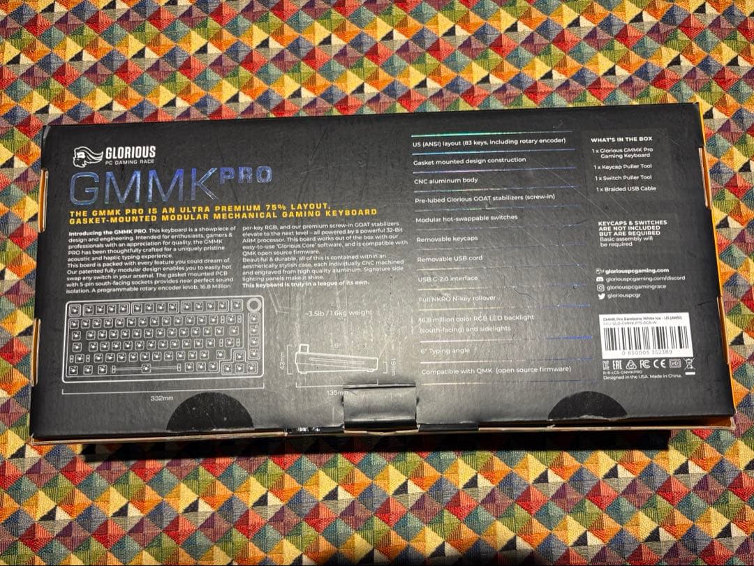 Glorious GMMK Pro 75% メカニカルキーボード