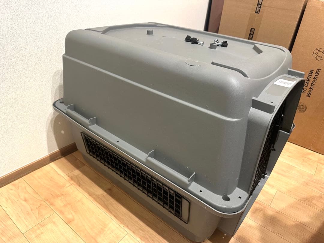 美品/犬 猫 ハード キャリーケース ハードクレート 飛行機輸送 車移動 ①