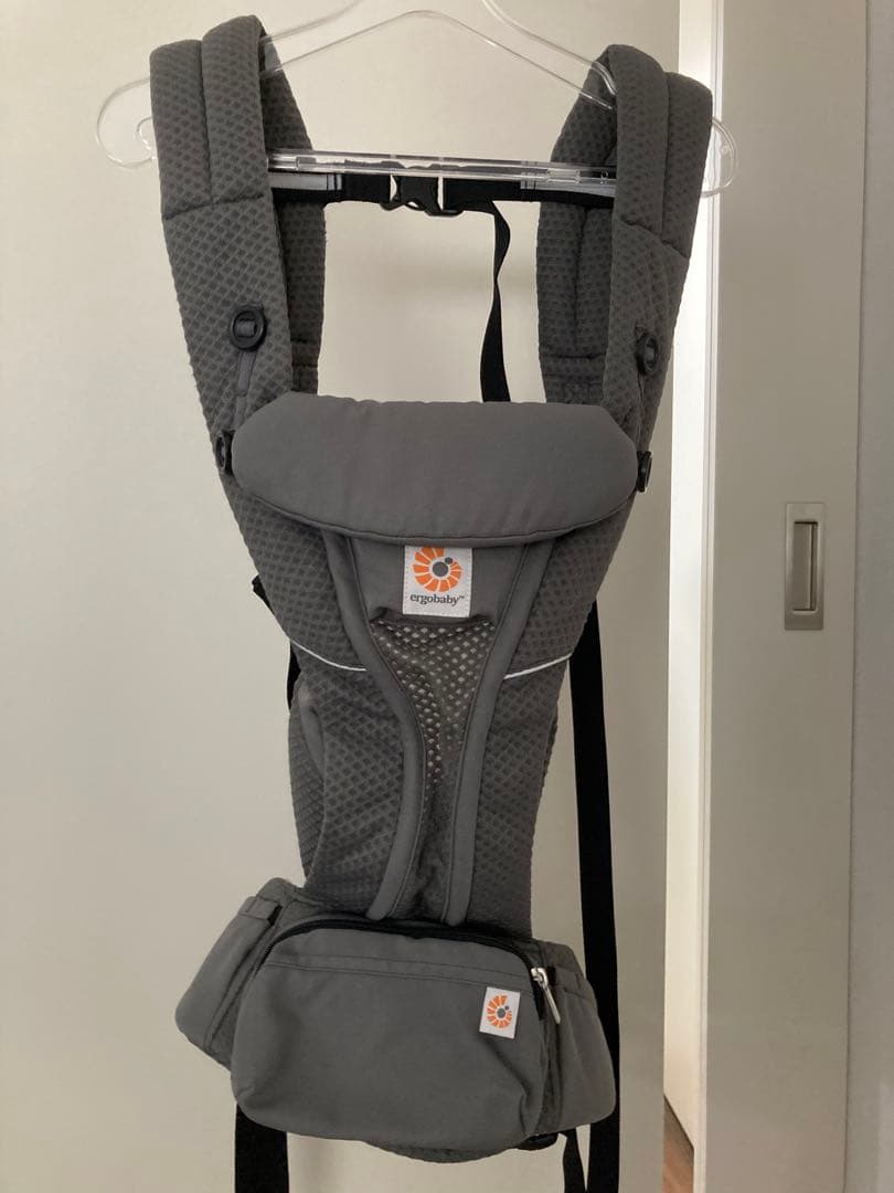 ergobaby OMNI breeze 抱っこ紐 グレー 収納ポーチ付き