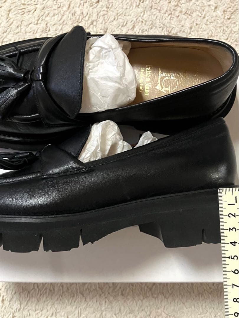 ルカグロッシ 厚底 ローファー