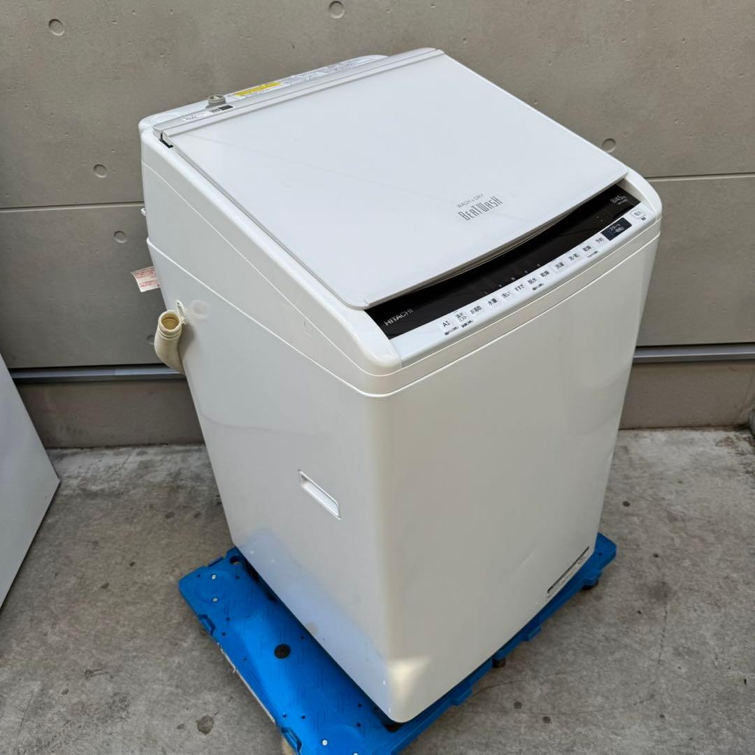 256⭐️2020年製★日立　洗濯機　8KG 熱乾燥　インバーター　大型