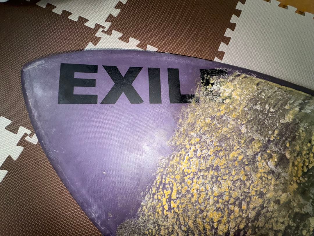 EXILE スキムボード、ホワイト パープル