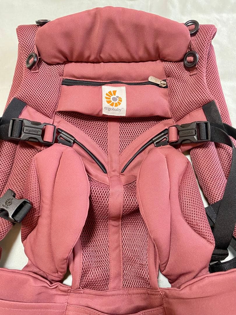 美品】エルゴ オムニ360 クールエア メッシュ 前向き抱っこ　プラム色