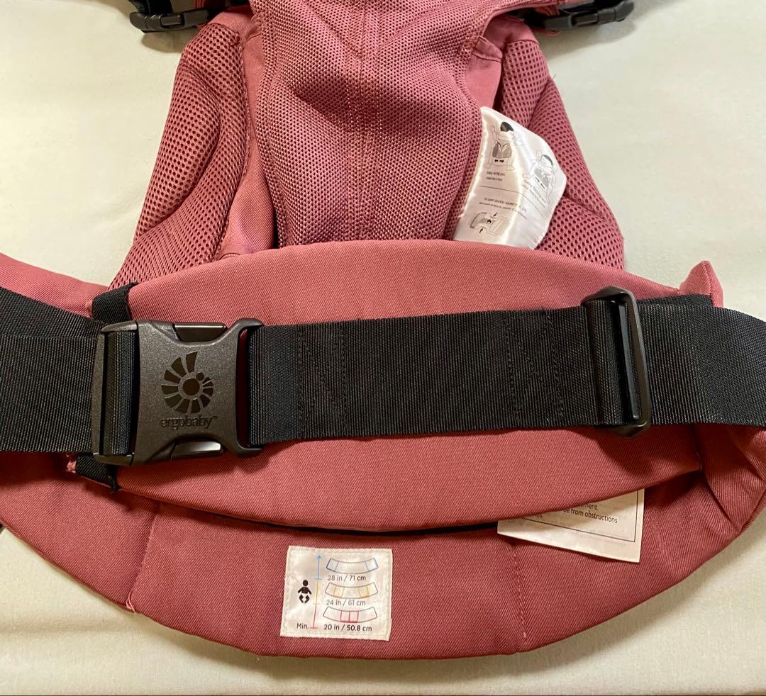 美品】エルゴ オムニ360 クールエア メッシュ 前向き抱っこ　プラム色