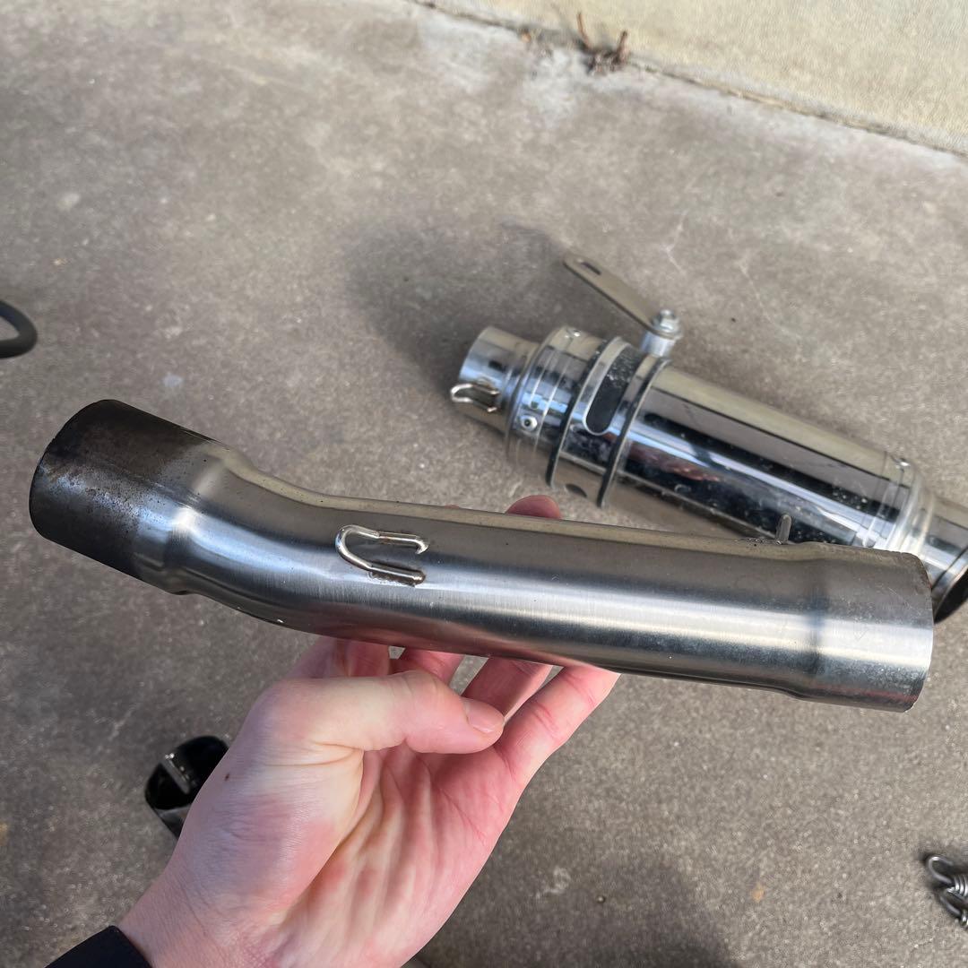 ホーネット250 lciショートステンレスリップオンマフラー