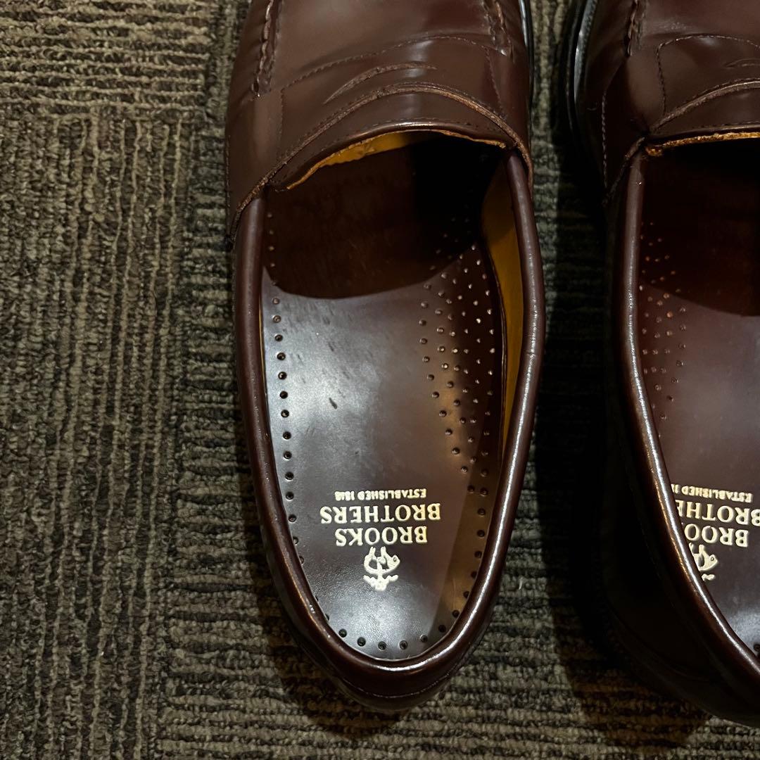 美品 Brooks Brothers ブラウンローファー 9D