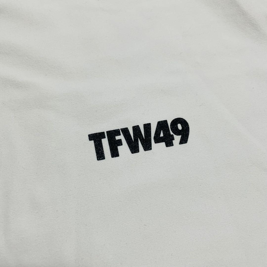 TFW49 モックネック　Tシャツ ホワイト　XL junhashimoto