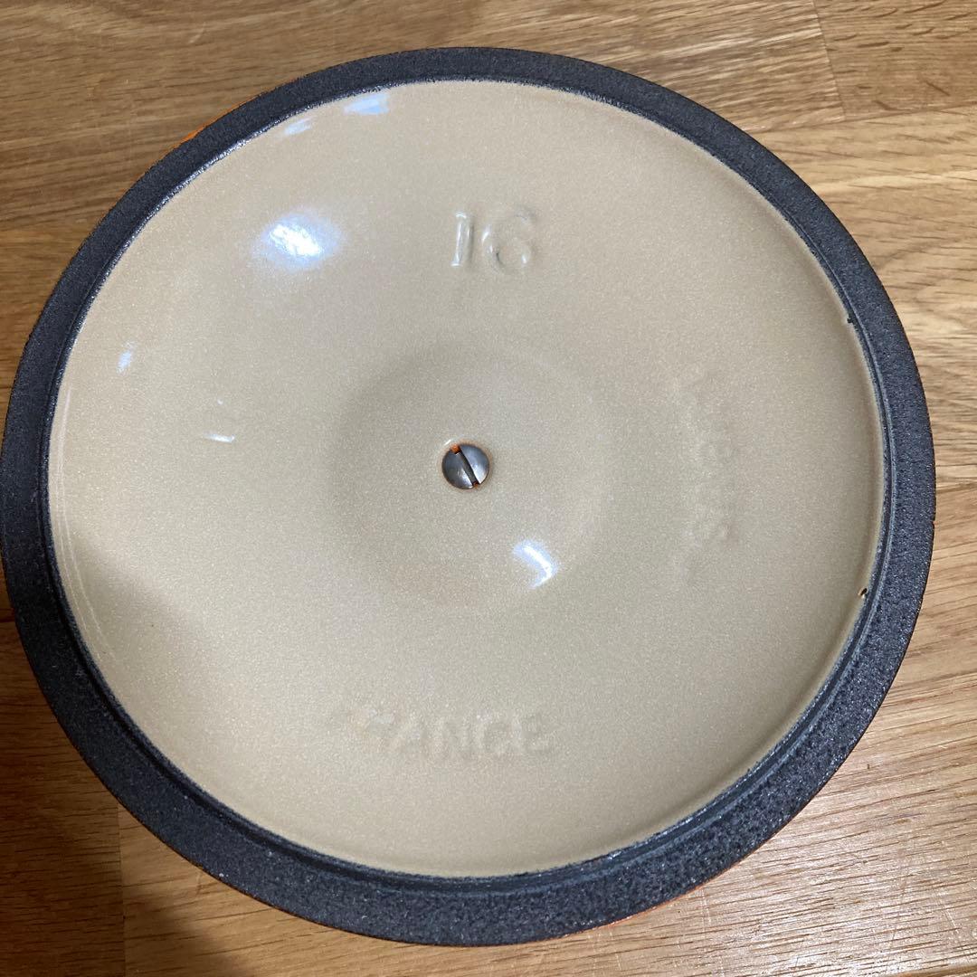 LE CREUSET オレンジ 片手鍋 直径16cm ソースパン