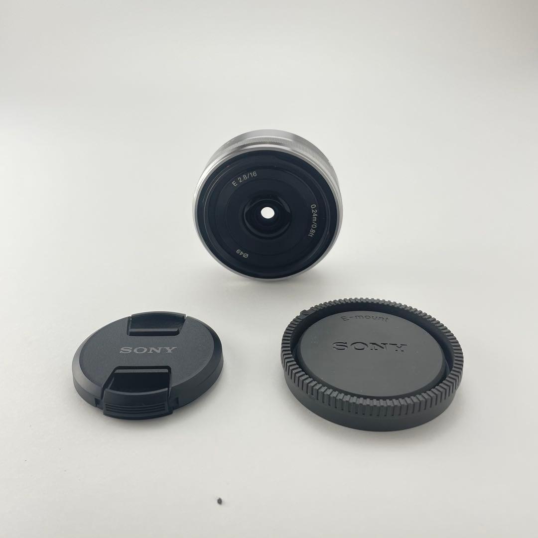 【極上美品・返品保証 】Sony SEL16F28 単焦点 パンケーキレンズ