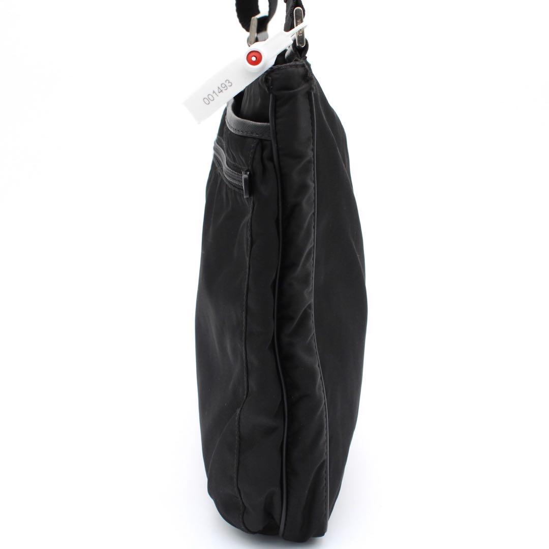 【美品】PRADA 三角ロゴ ショルダーバッグ クロスボディ ナイロン ブラック
