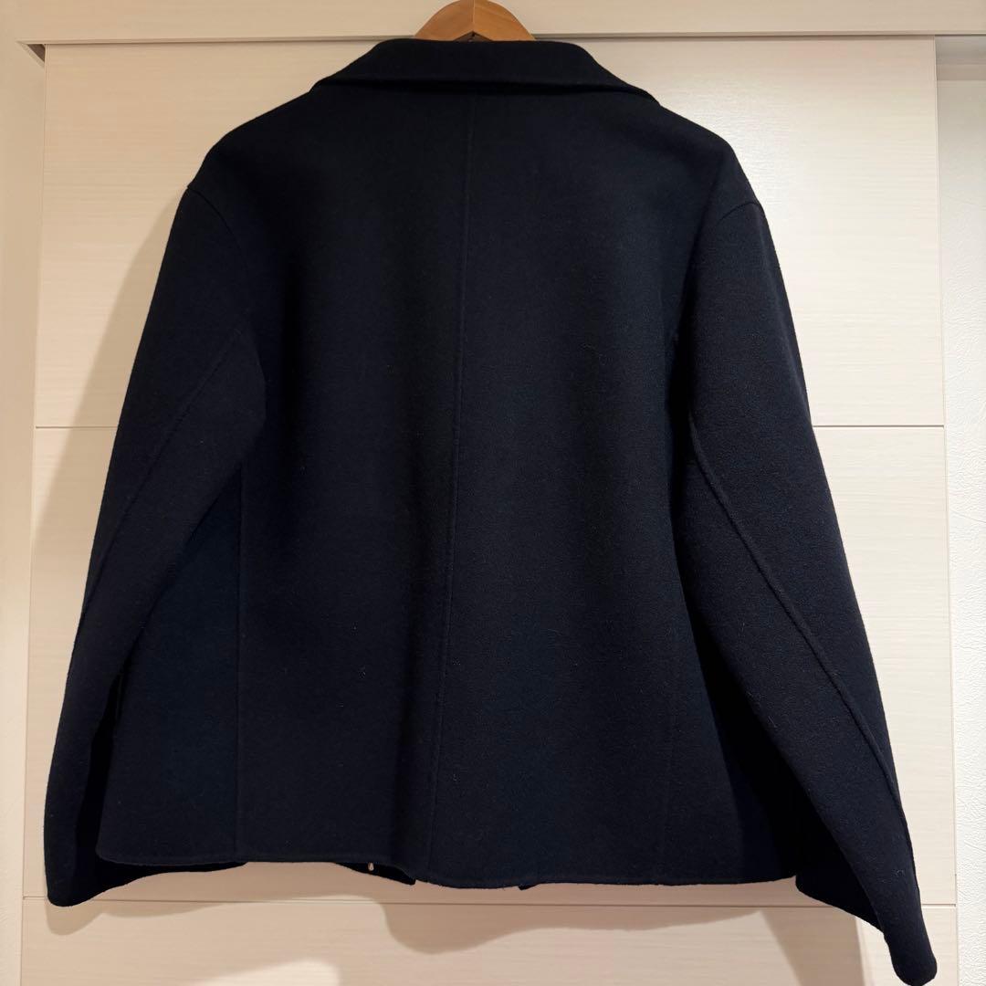 GALERIE VIE ライトメルトンスタンドカラーショートコート