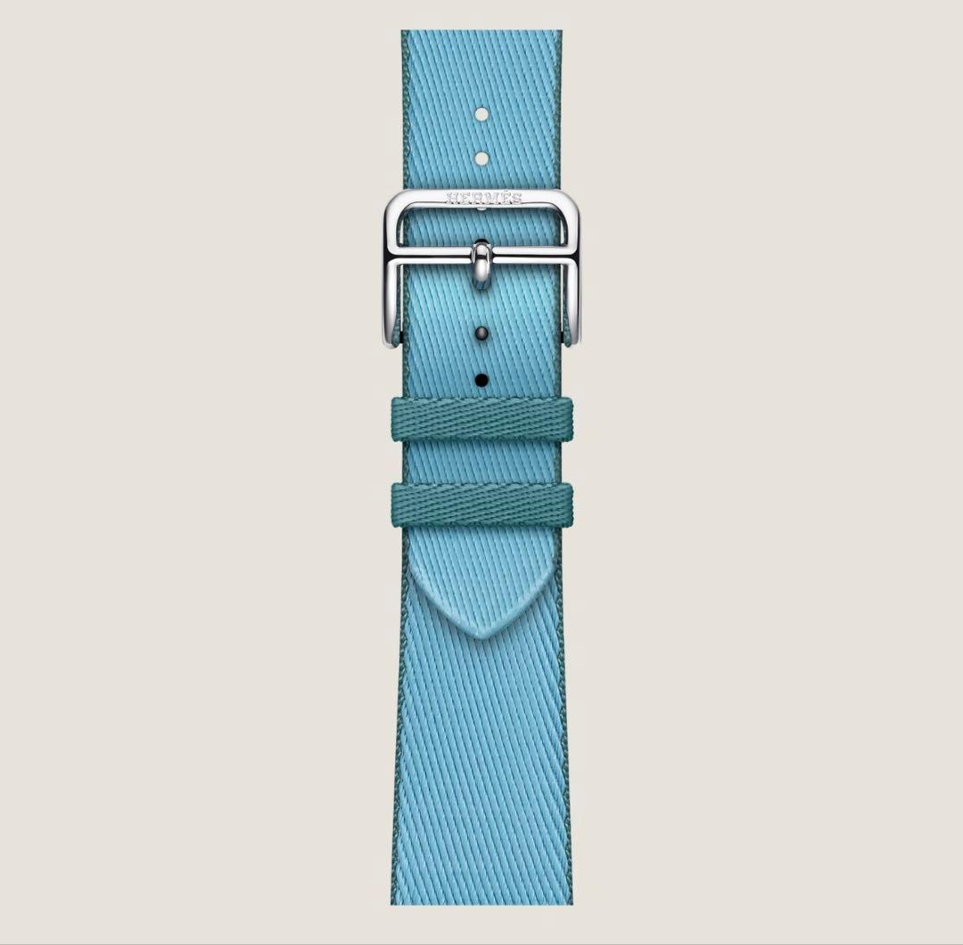 2587 未使用　Apple Watch エルメス　ツイルジャンプ　ブルー