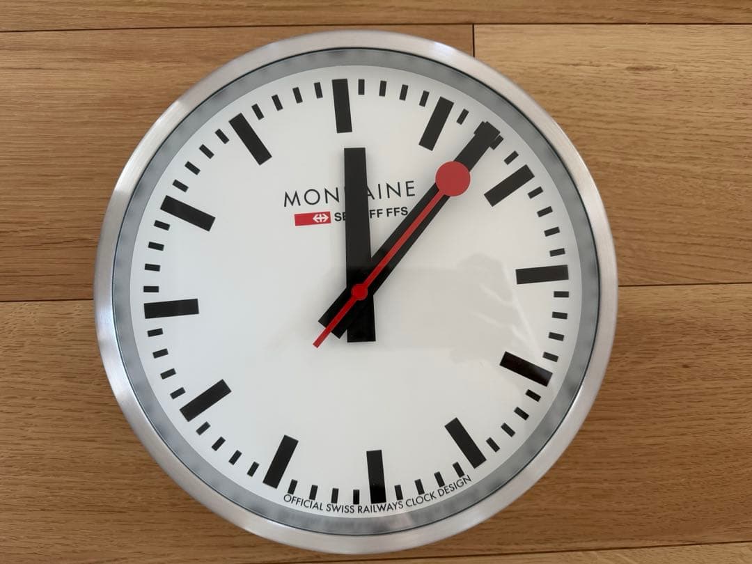 モンディーン MONDAINE 掛け時計 ウォールクロック 25cm　動作確認済