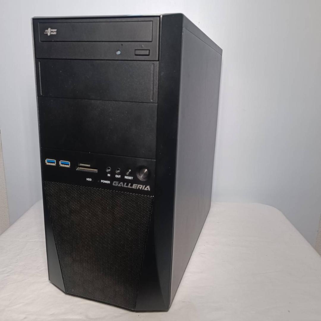 【激安ゲーミングPCフルセット】快適動作！MS Office搭載 ガレリア