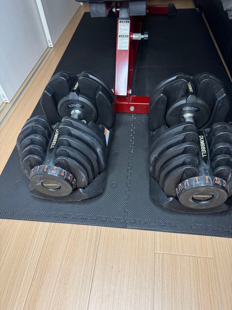 ⭐︎You⭐︎ 可変式ダンベル40kg 2個＋トレーニングベンチ　※セット販売