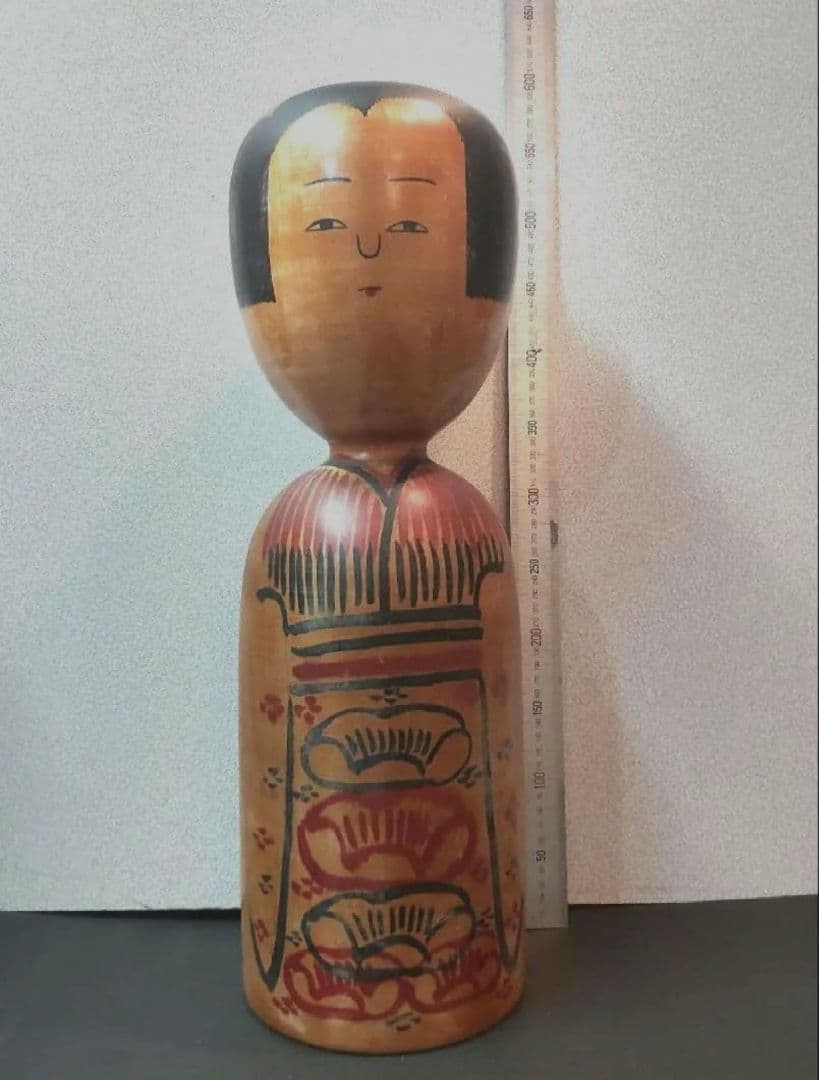 711Z196骨董品 伝統こけし 秋田木地山 置物 彫刻