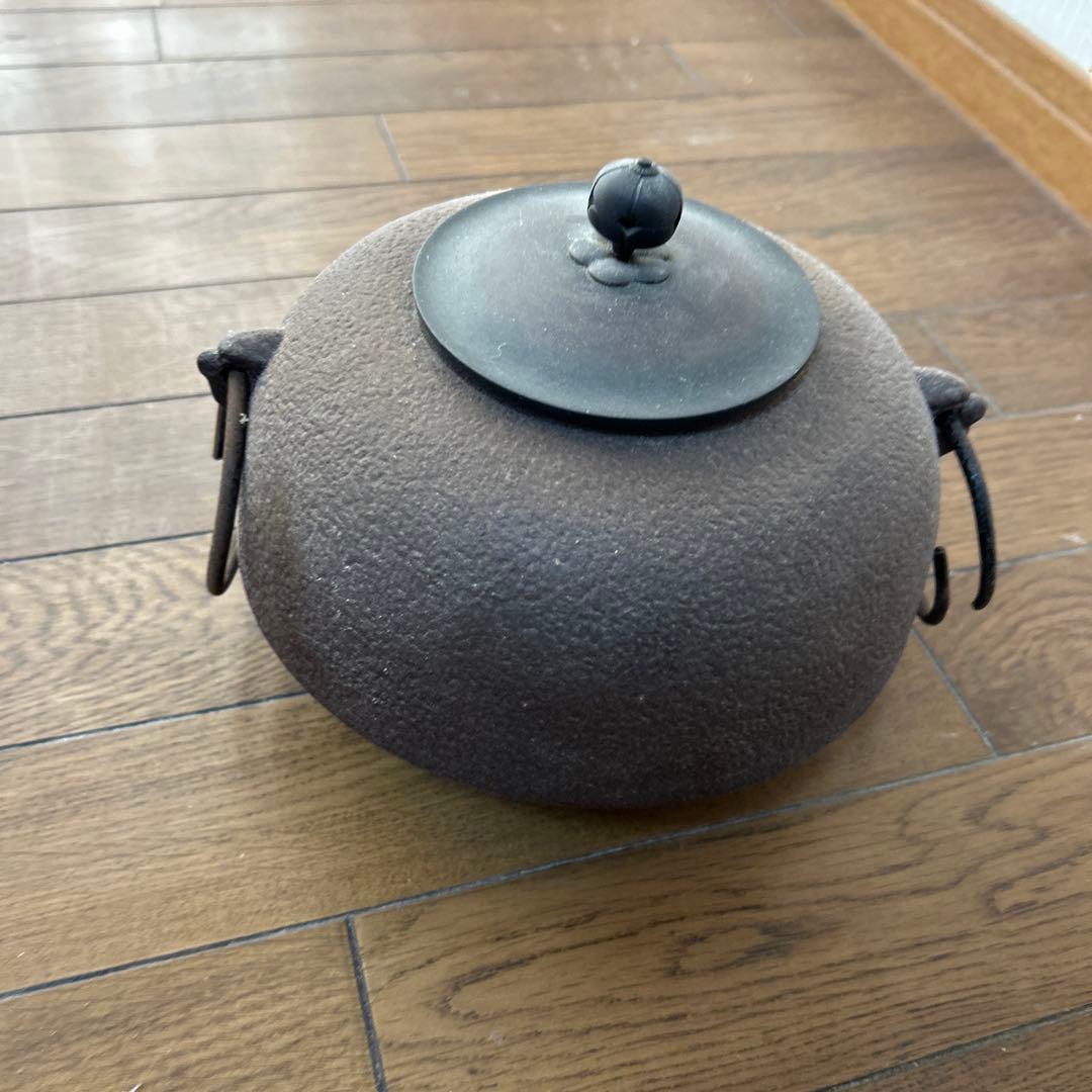 分福茶釜　鋳鉄製 黒色 茶釜