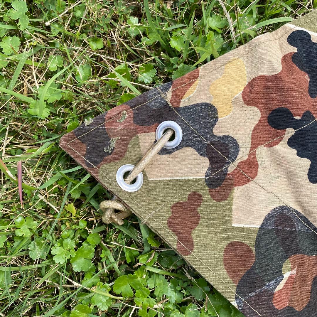 【超レア・美品】入手困難　ドイツ　軍幕　アメーバカモ　パップテント　ハーフ　１枚