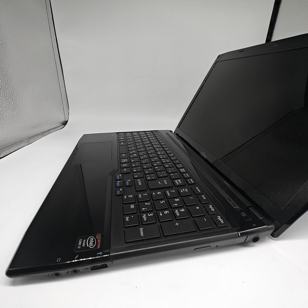 【富士通】AH53 爆速i7 SSD256GB 16GB ブラック ノートPC