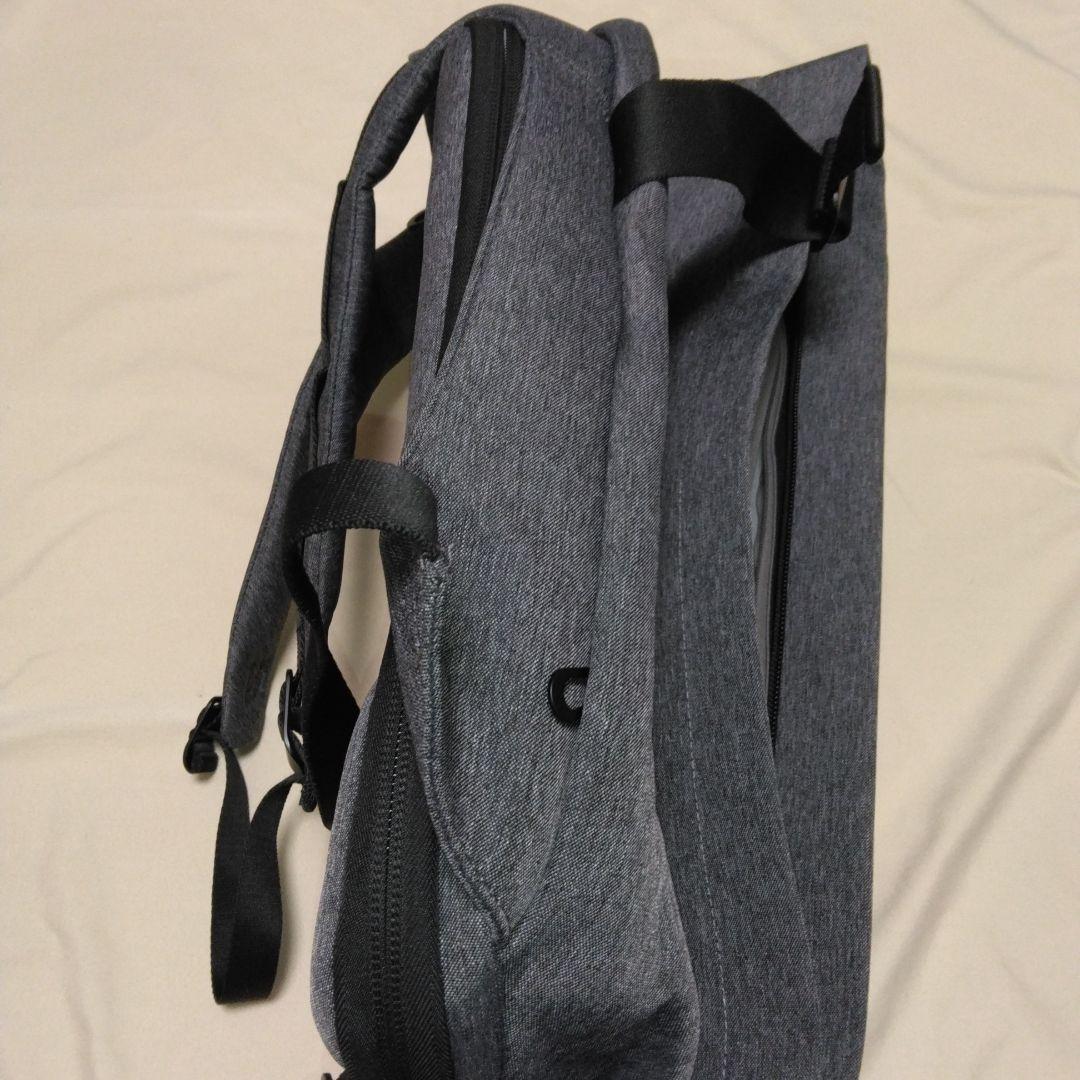 美品côte&ciel イザール ISAR　L　リュック バックパック グレー