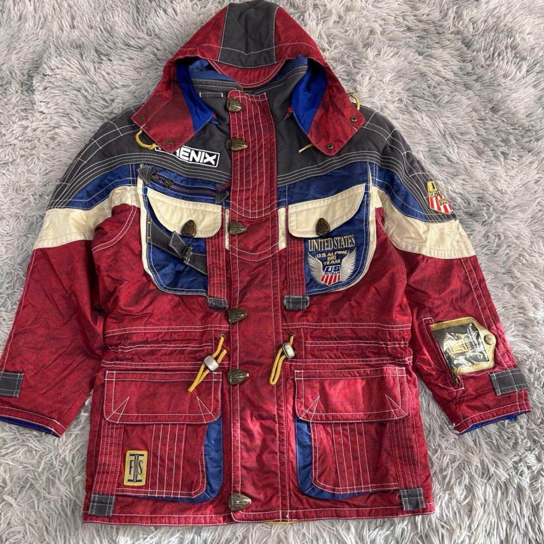 m6343【美品 アメリカチーム フェニックス】希少 スキーウェア 上下