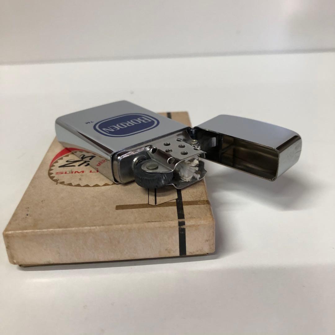 ヴィンテージ1971年スリムZIPPO BORDEN企業物ZIPPO