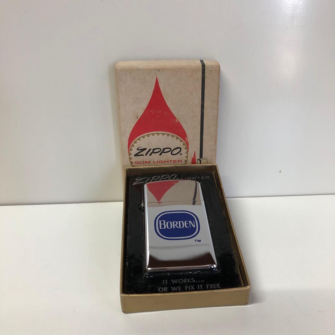 ヴィンテージ1971年スリムZIPPO BORDEN企業物ZIPPO