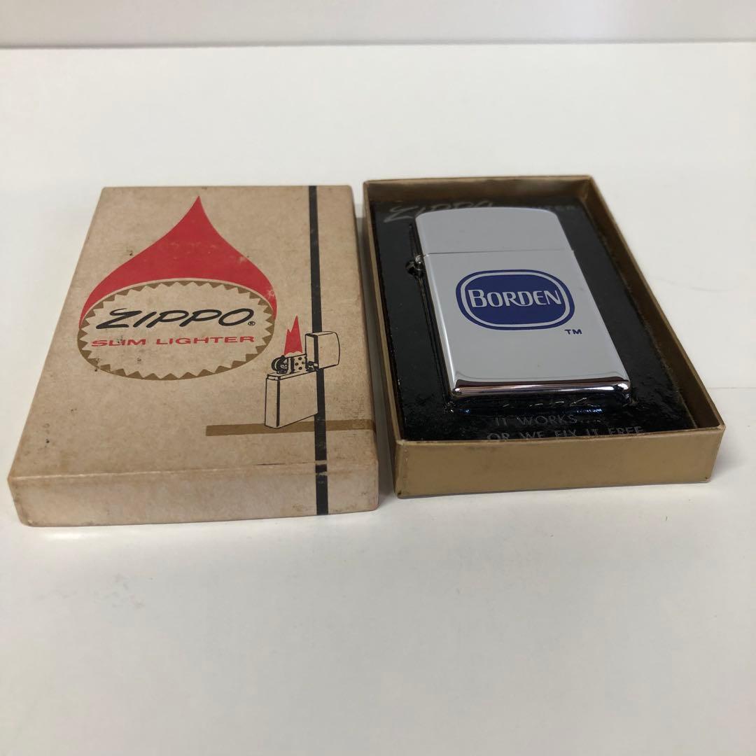 ヴィンテージ1971年スリムZIPPO BORDEN企業物ZIPPO