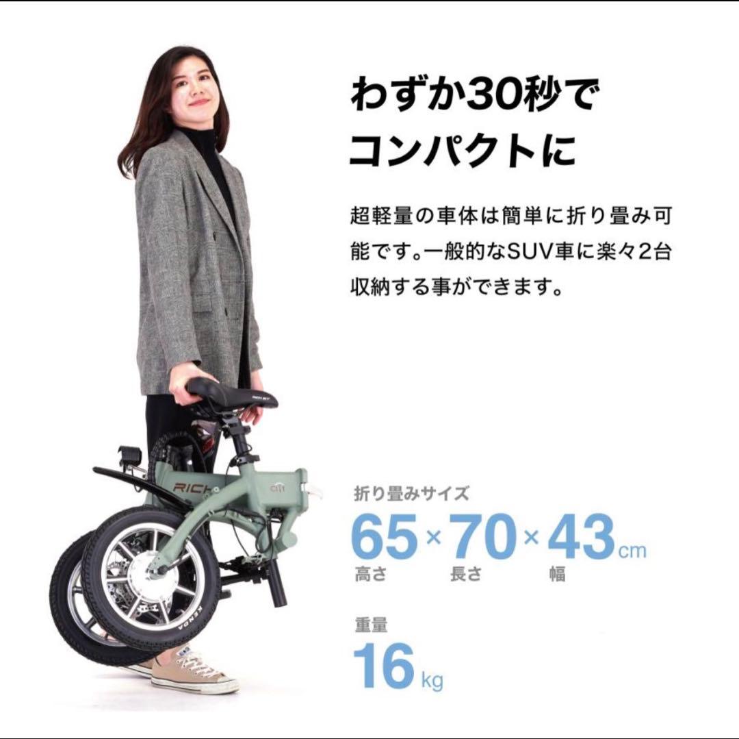 RICH BIT CITI リッチビットシティ折りたたみ電動アシスト自転車