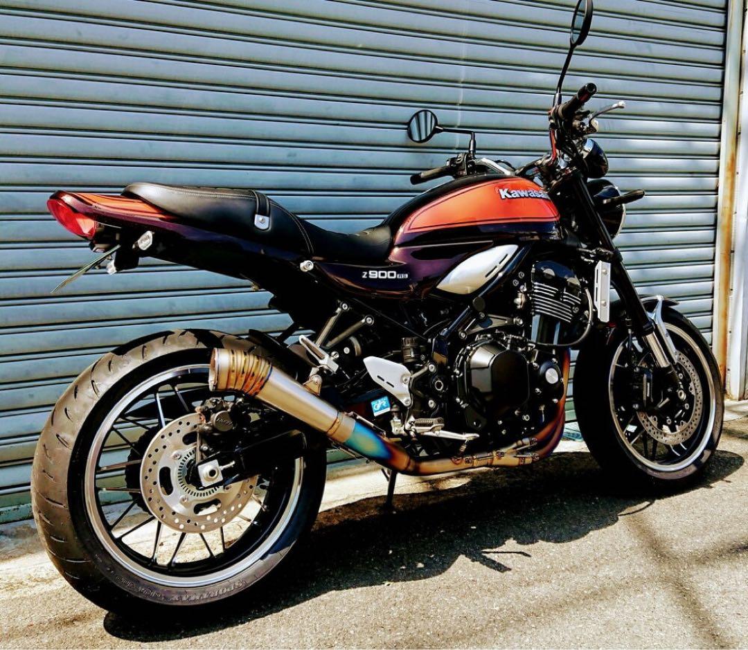 Z900RS アサヒナレーシング フルチタンEX GPメガフォン　別注エンブレム