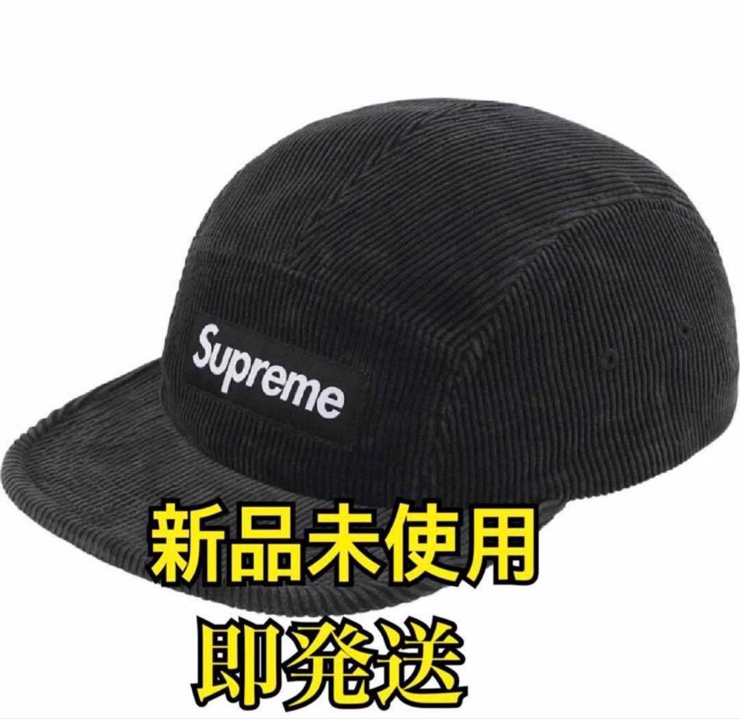 応援グッズ Supreme Corduroy Camp Cap \"Black\"
