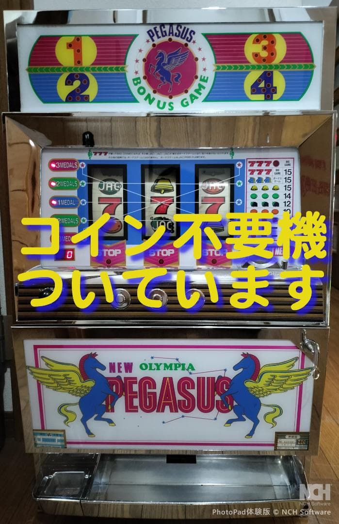 【パチスロ実機】パル工業★ニューペガサス【不要機付】１.５号機・レトロ