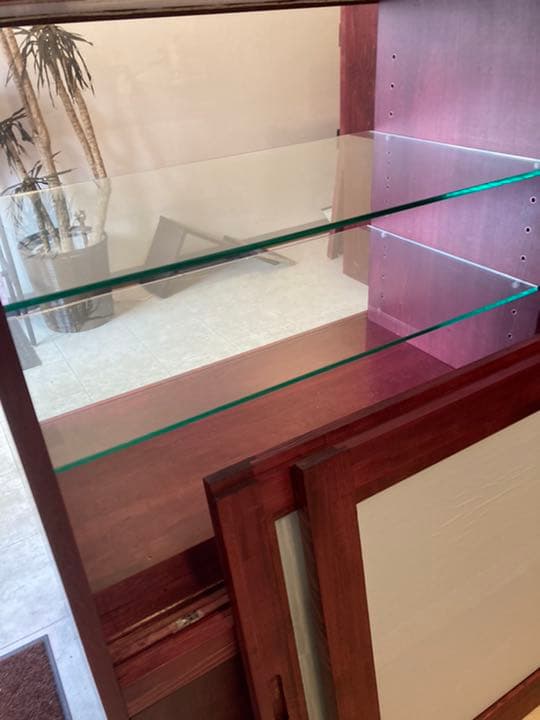 木製ショーケース3台＋吊棚1台
