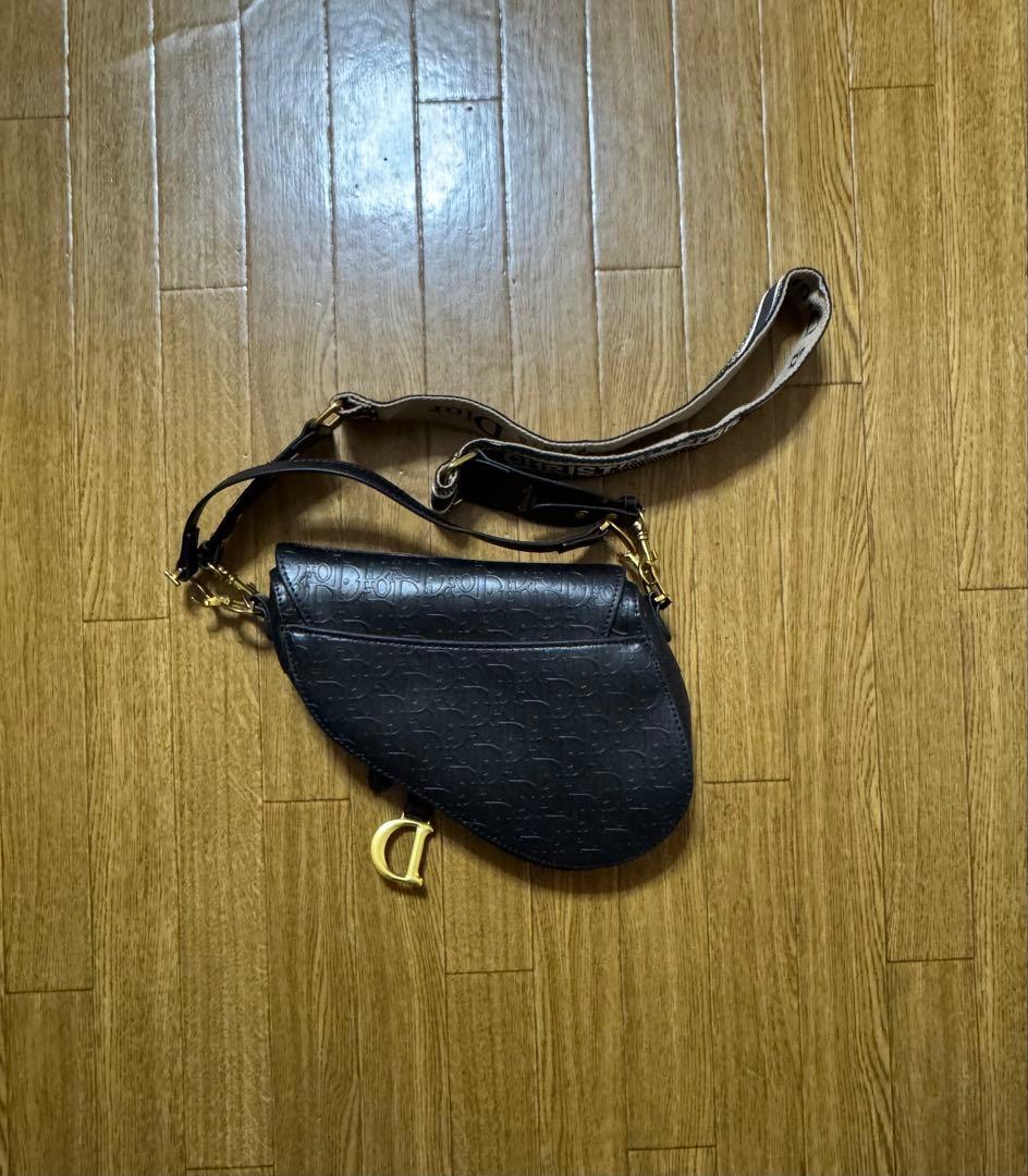 Christian DIOR ブラック ショルダーバッグ