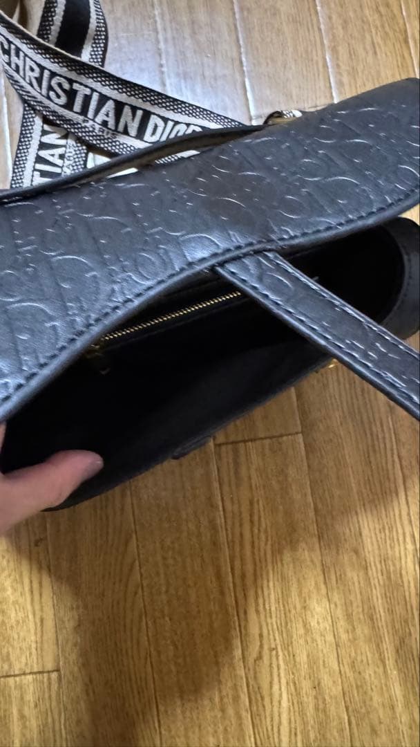 Christian DIOR ブラック ショルダーバッグ
