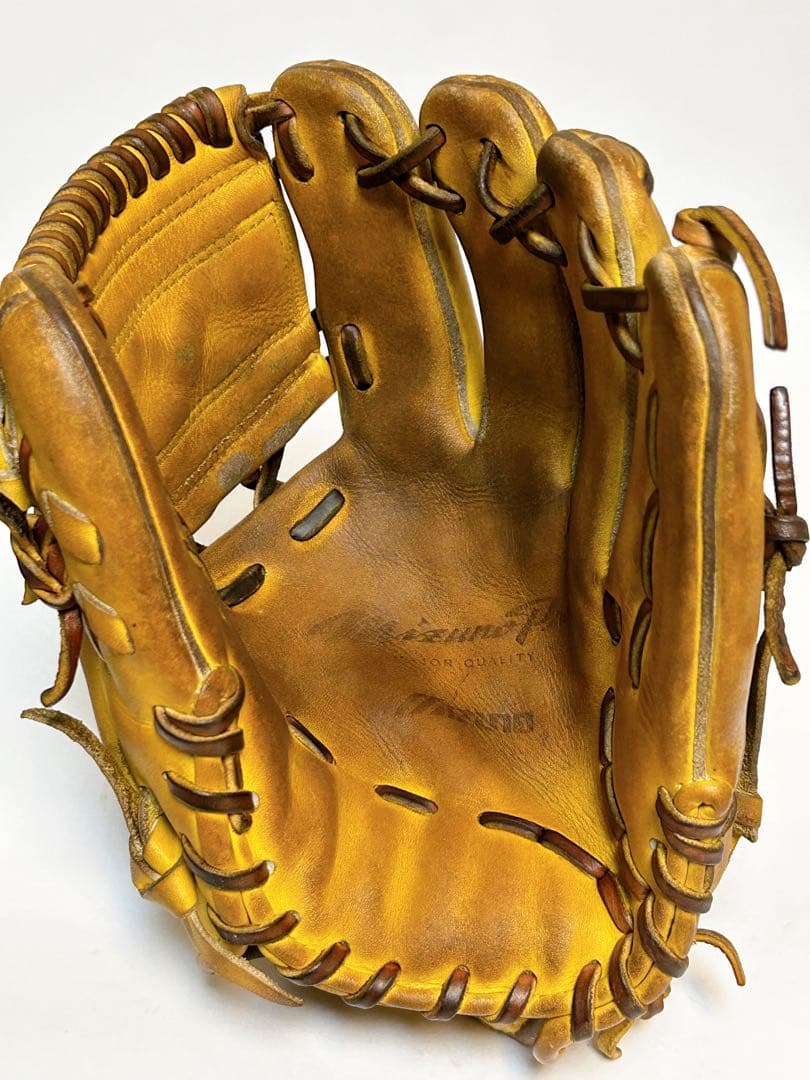 【即使用可・良型】硬式グローブ ミズノプロ 内野用 クリーニング・オイルメンテ済