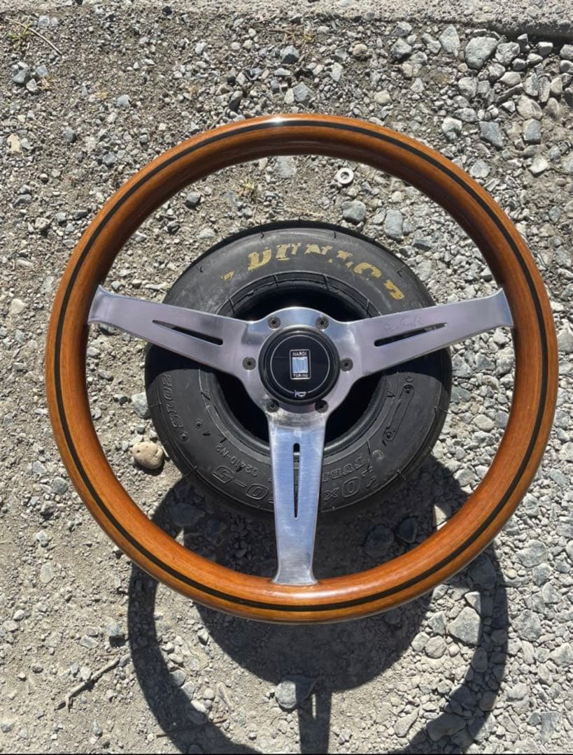 当時物 NARDI ナルディクラシック ウッドステアリング 36π