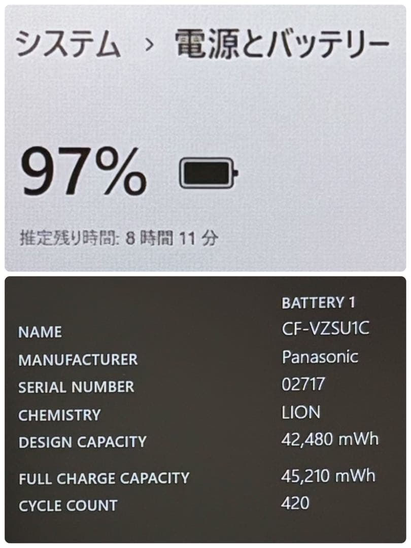 Windowsノート本体 408 Let's note CF-SV1 i5-1145G7 16GB 1TB