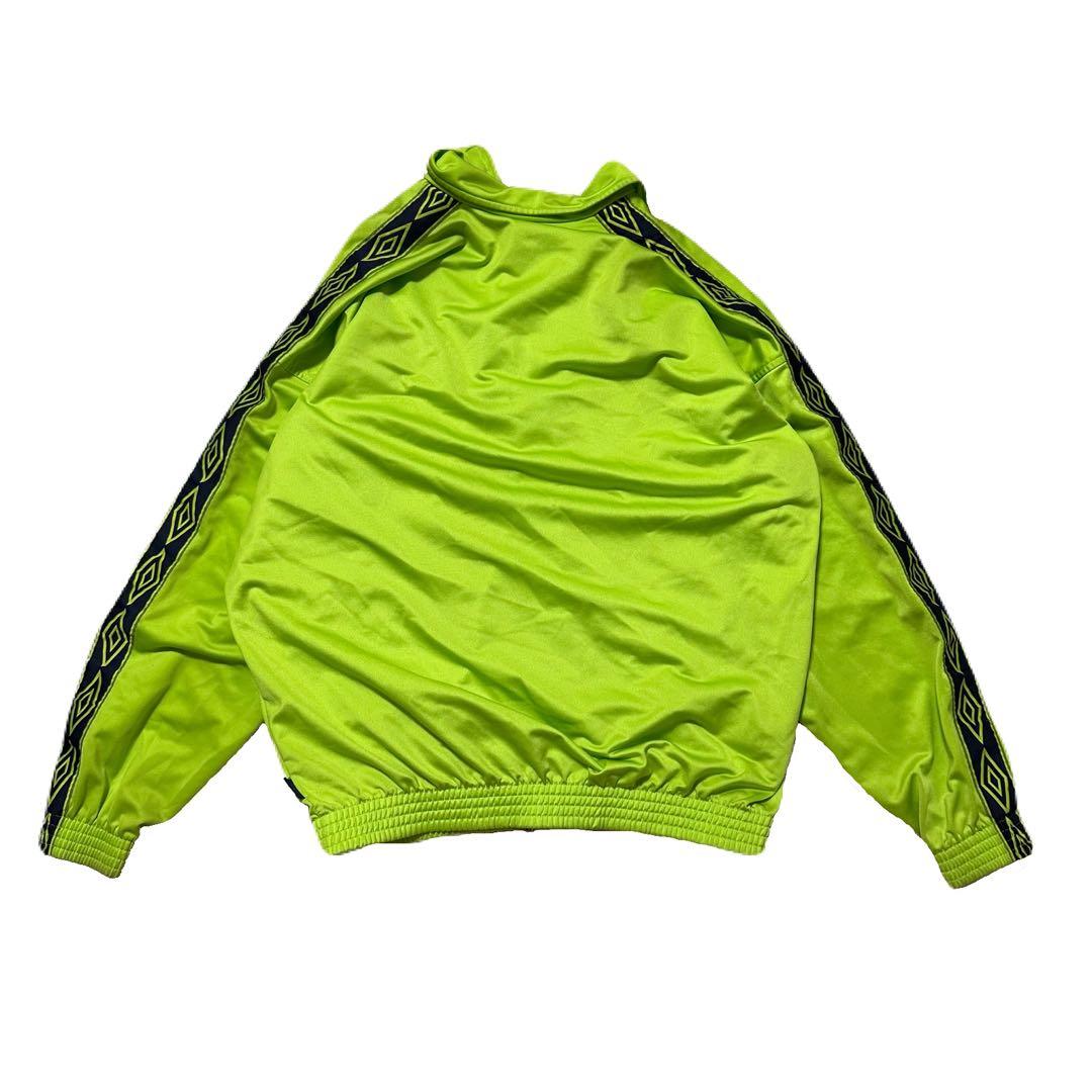 【珍色激レア】　90s 青タグ　アンブロ　umbro 蛍光グリーン ジャケット