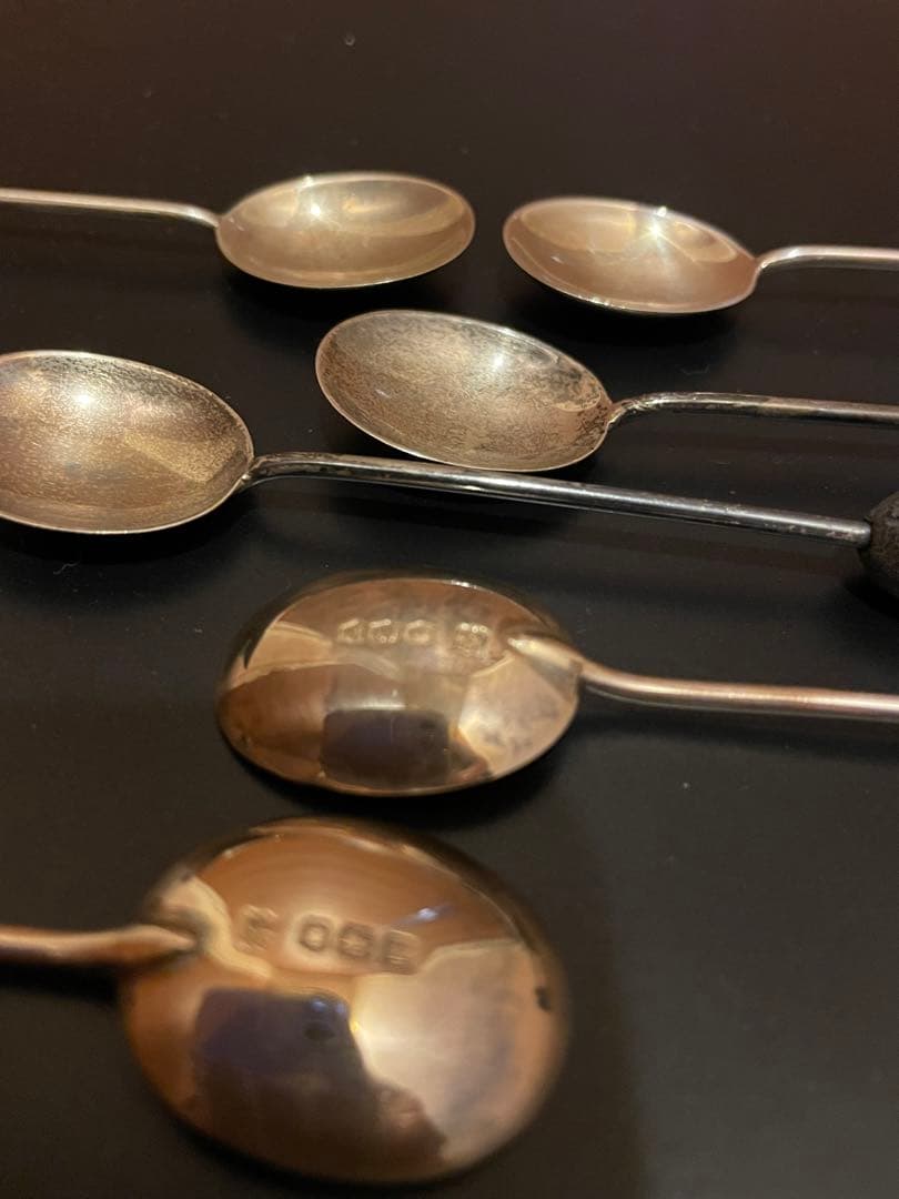 イギリス　1927年　シェフィールド製　コーヒースプーン6本