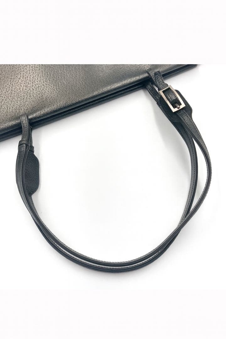 美品★グッチ　レザー　トートバッグ　ビジネス　書類バッグ　ブラック　A4収納