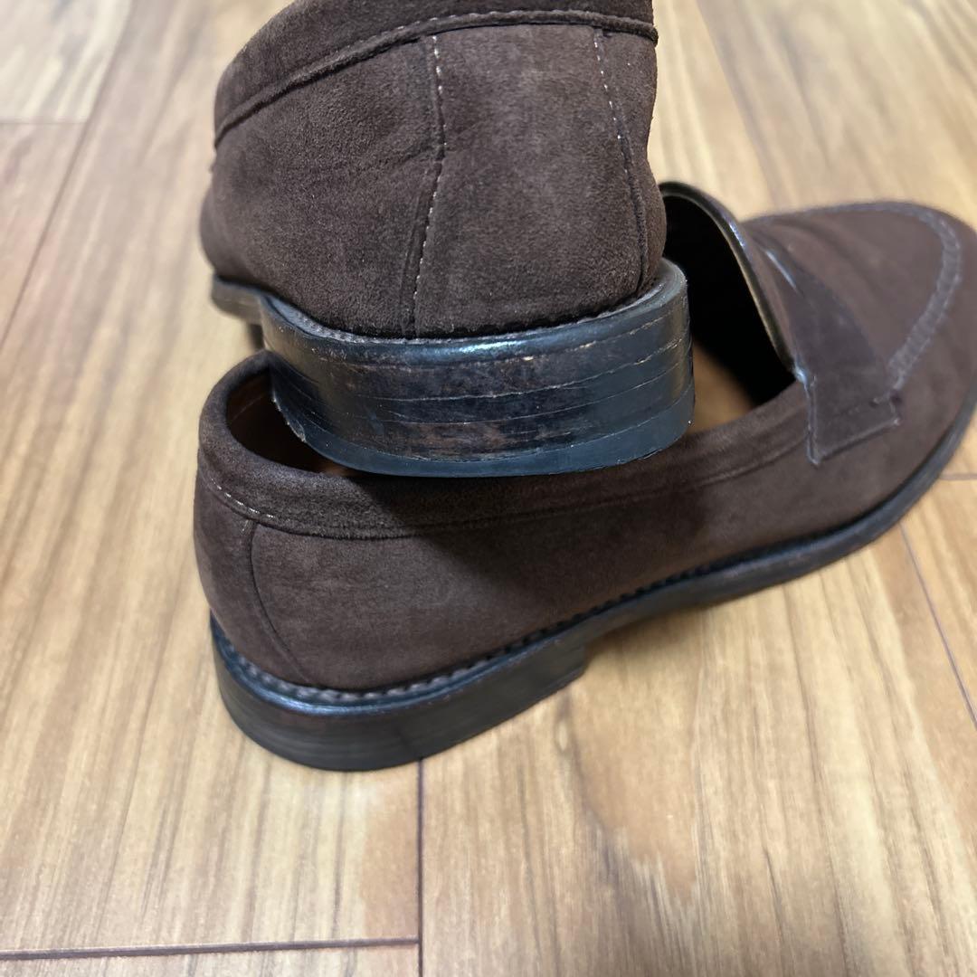 Alden x Brooks Brothersスエードローファー