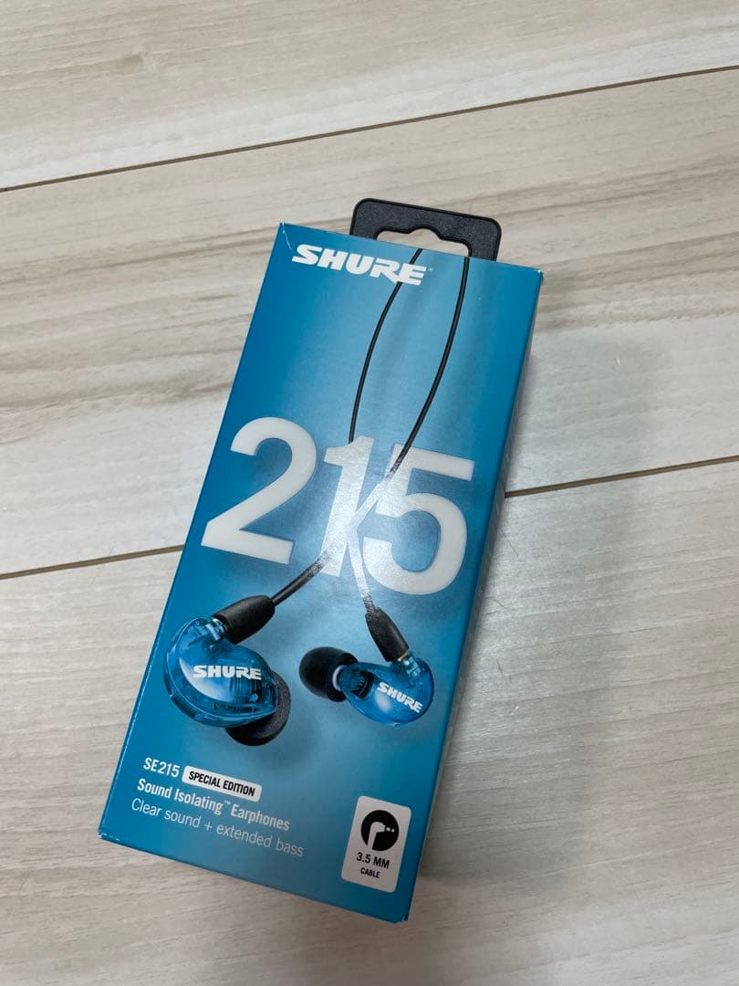 SHURE 215 SE有線イヤホン リケーブル可能