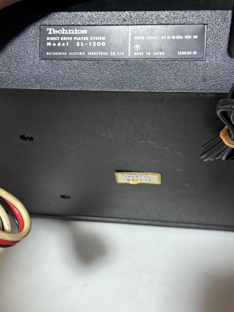 ジャンク品 technics sl-1200 ターンテーブル